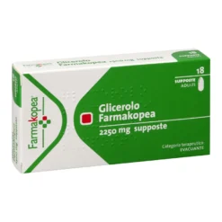 Farmakopea Glicerolo Lassativo Azione Immediata 2,250mg 18 Supposte