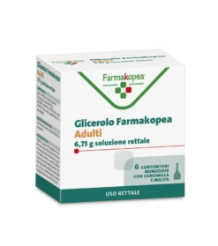 Farmakopea Glicerolo Microclismi Lassativo Immediato 6,75g 6 Pezzi