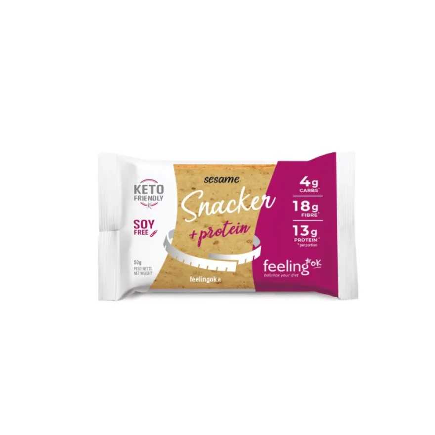 Feeling Ok Snacker Crackers Sesamo 50g