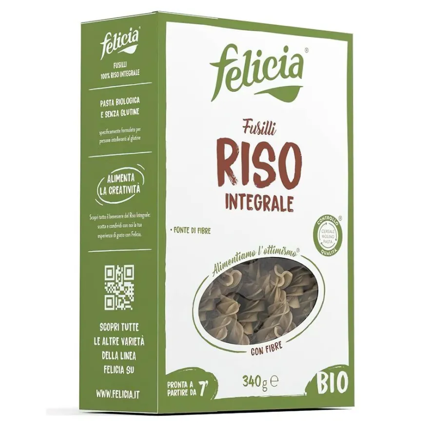Felicia Pasta Fusilli Di Riso Integrale Bio 340g