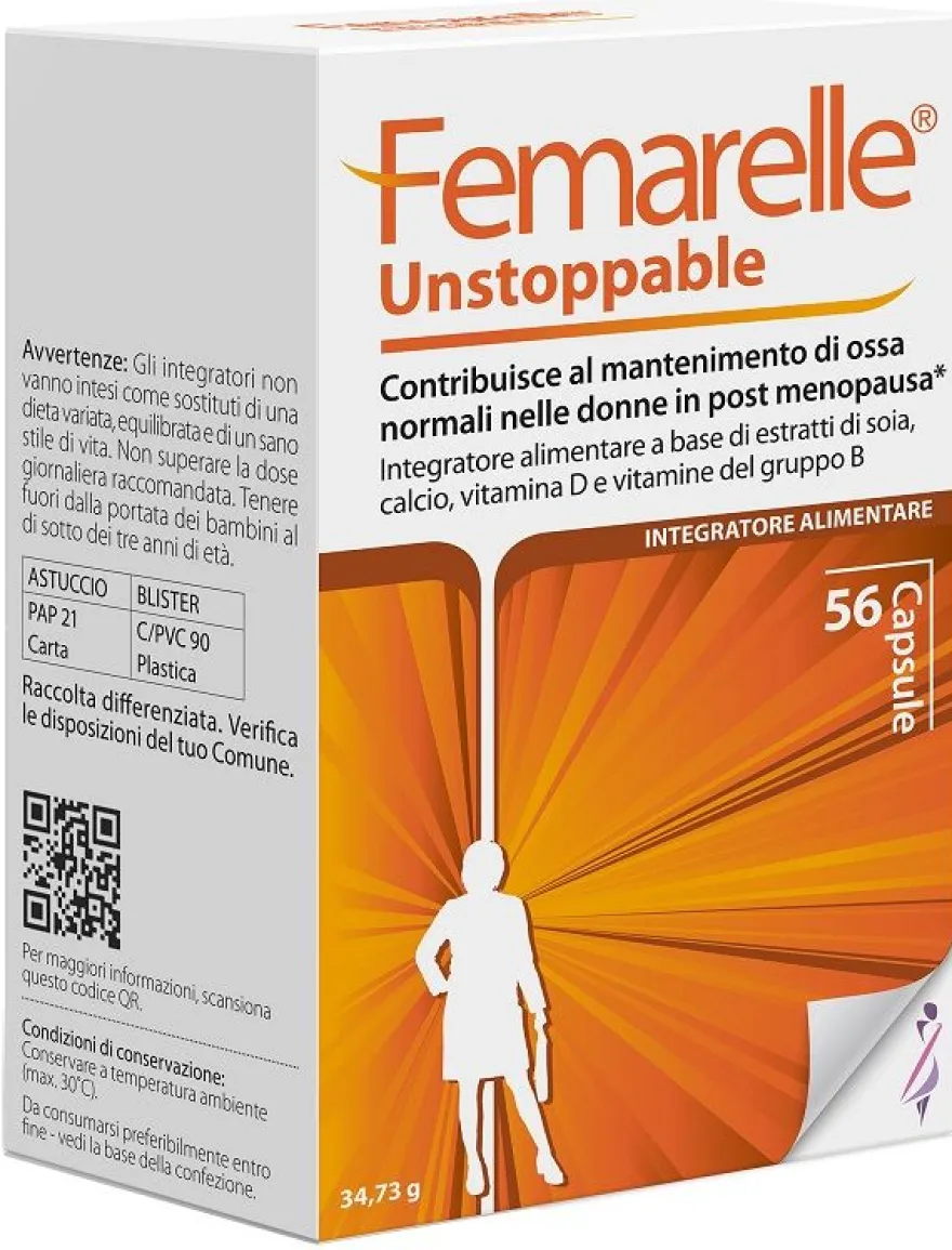 Femarelle Unstoppable Integratore Ossa 56 Capsule