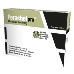 Ferachel Pro Integratore Di Ferro Con Vitamina C 24 Capsule