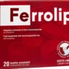 Ferrolip Integratore Di Ferro Gusto Limone 20 Bustine Orosolubili