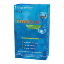 Ferrotone Integratore Di Ferro Gusto Mela 14 Bustine