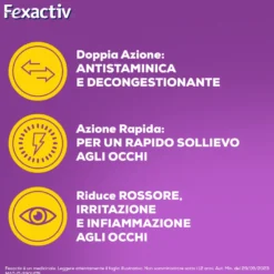 Fexactiv Collirio Antistaminico Trattamento Congiuntivite 10ml