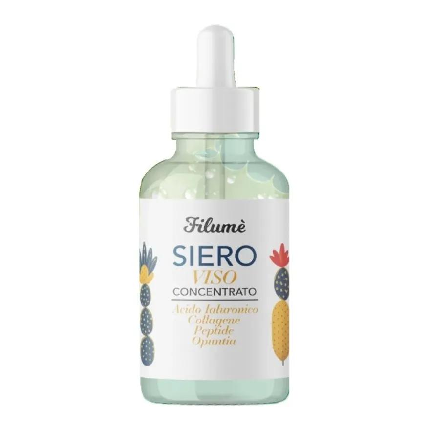Filumè Siero Viso Con Acido Ialuronico E Peptide Idratante Anti-age Antiossidante 30ml