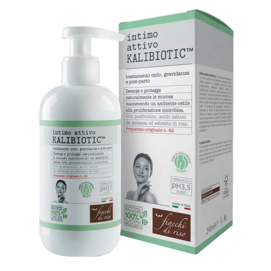 Fiocchi Di Riso Intimo Attivo Kalibiotic Detergente Intimo Ph 3.5 240ml