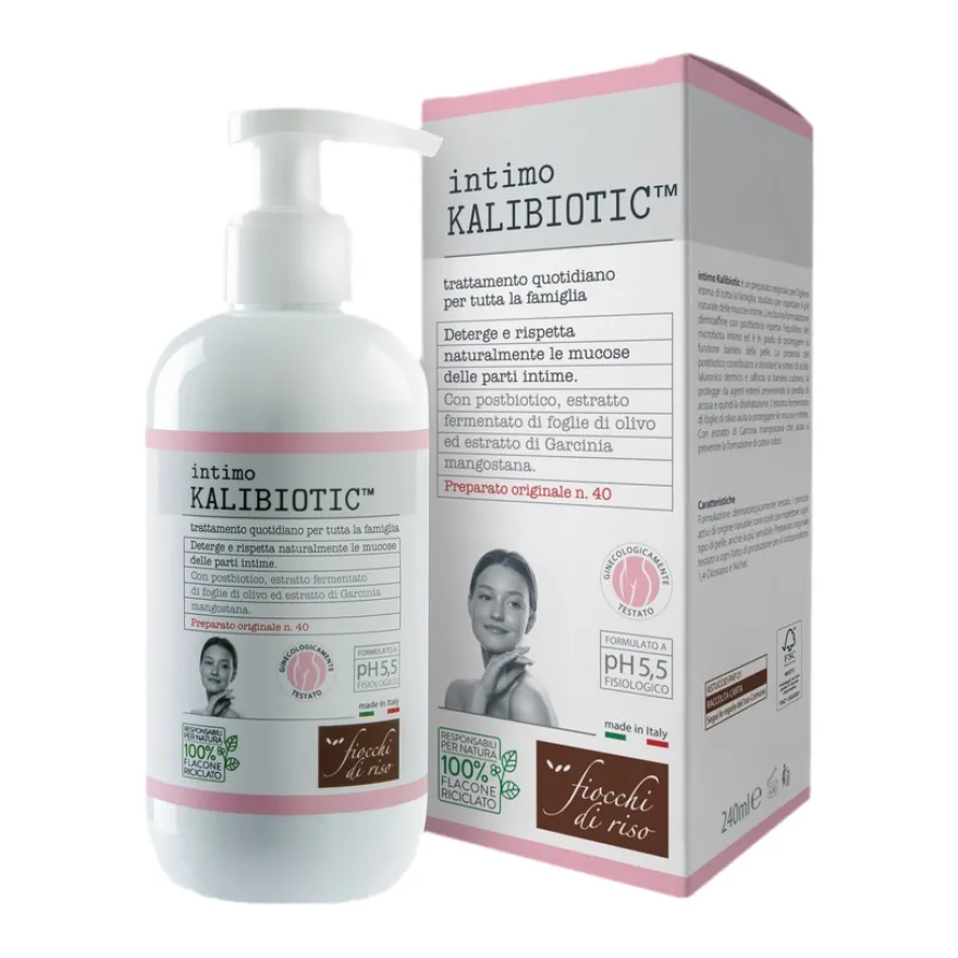 Fiocchi Di Riso Intimo Kalibiotic Ph5,5 Detergente Intimo Per Tutta La Famiglia 240ml