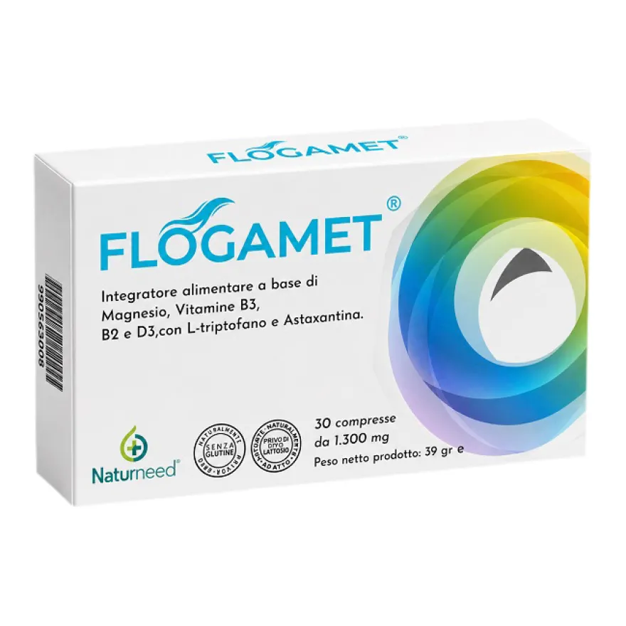Flogamet 1,3mg 30 Compresse Con Magnesio E Vitamine Senza Glutine