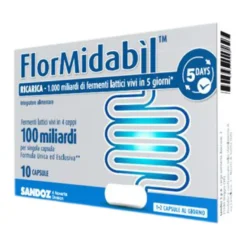Flormidabil 100 Miliardi Integratore Fermenti Lattici 10 Capsule