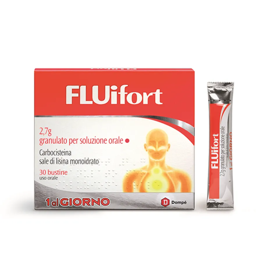Fluifort 2,7g Granulato Soluzione Orale Mucolitica 30 Bustine