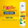 Foille Insetti Repellente Extra Forte Deet 50% Spray Anti Zanzare Zecche E Flebotomi 100ml