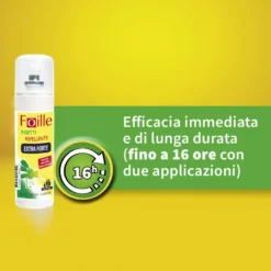 Foille Insetti Repellente Extra Forte Deet 50% Spray Anti Zanzare Zecche E Flebotomi 100ml