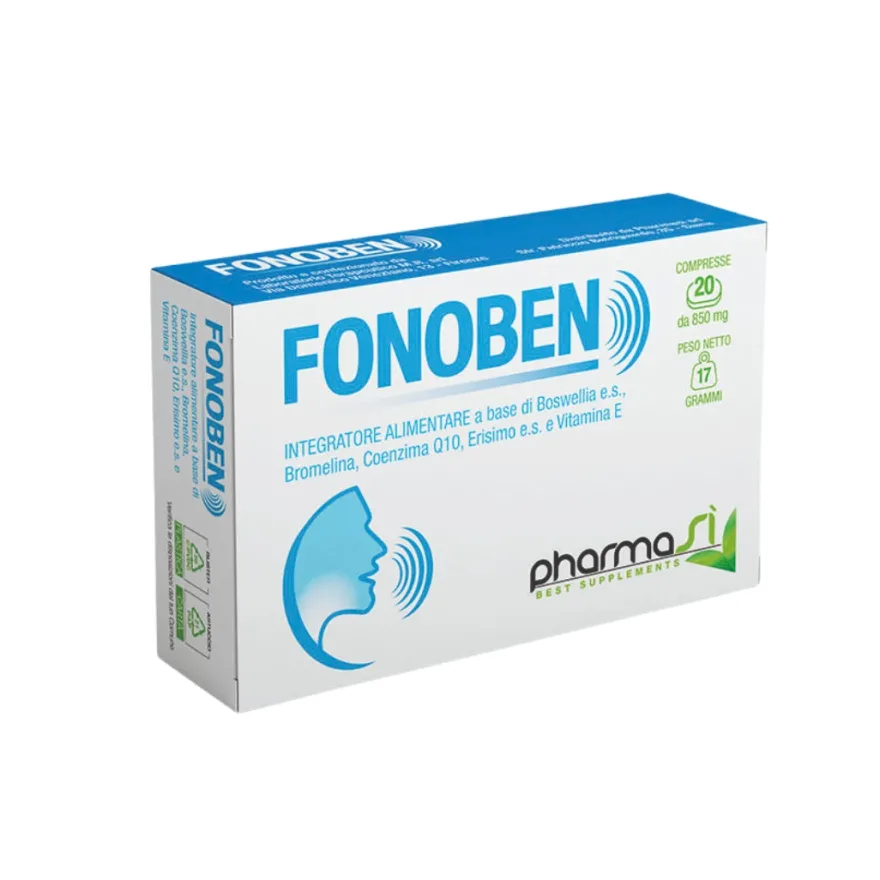 Fonoben Integratore Per Benessere Della Gola E Della Voce 20 Compresse