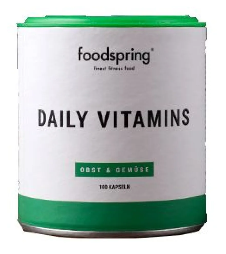 Foodspring Daily Vitamins Integratore Multivitaminico 100 Capsule