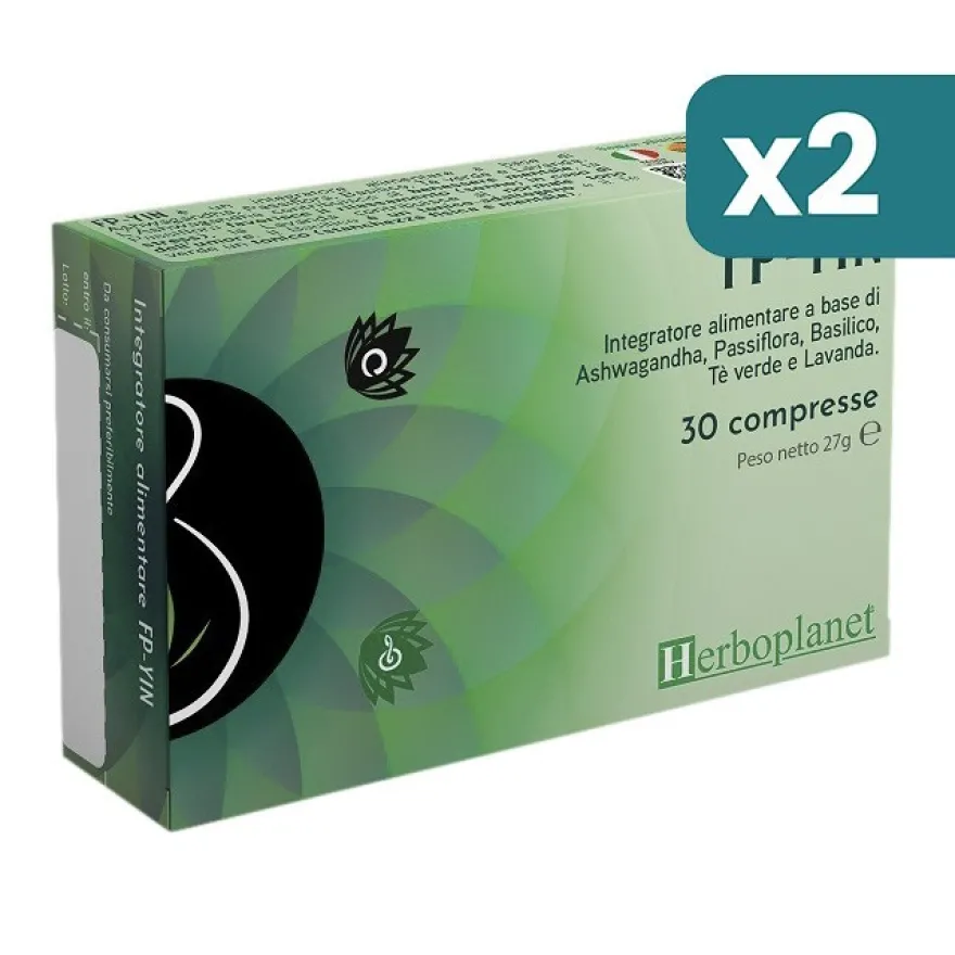 Fp Yin Integratore Benessere Mentale E Relax 2 confezioni da 30 Compresse