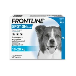 Frontline 134mg Spot-on Cani Antiparassitario Per Cani Da 10 A 20kg 3 Pipette