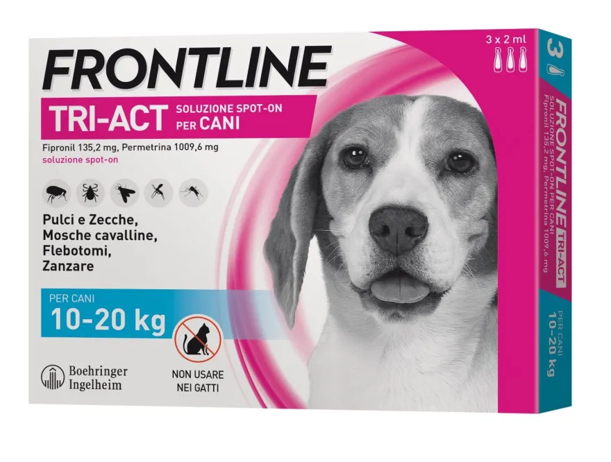 Frontline Tri-act 10-20 Kg 3 Pipette