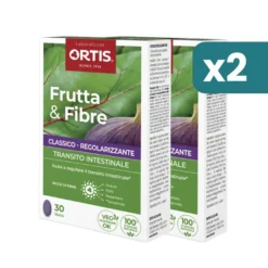 Frutta E Fibre Classico 2 confezioni da 30 Compresse