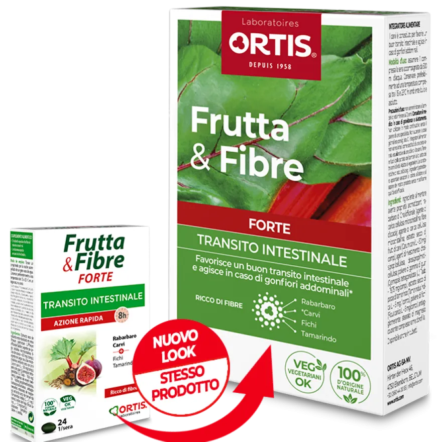 Frutta E Fibre Forte Azione Rapida Integratore Intestino 24 Compresse