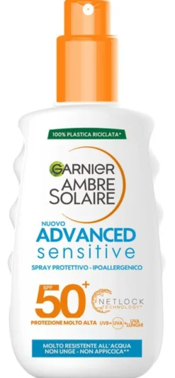 Garnier Advanced Sensitive Adulti Spray Protettivo Spf50+ 200ml