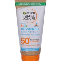 Garnier Ambre Solaire Advanced Sensitive Kids Ceramide Protect Latte Protettivo 175ml