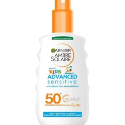 Garnier Ambre Solaire Advanced Sensitive Kids Ceramide Protect Spray Protettivo 150ml