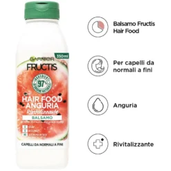 Garnier Fructis Hair Food Balsamo Anguria Rivitalizzante 350ml