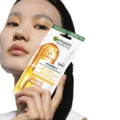 Garnier Maschera In Tessuto Ampolla Anti Fatica Vitamina C Per Pelli Spente E Stanche 15g