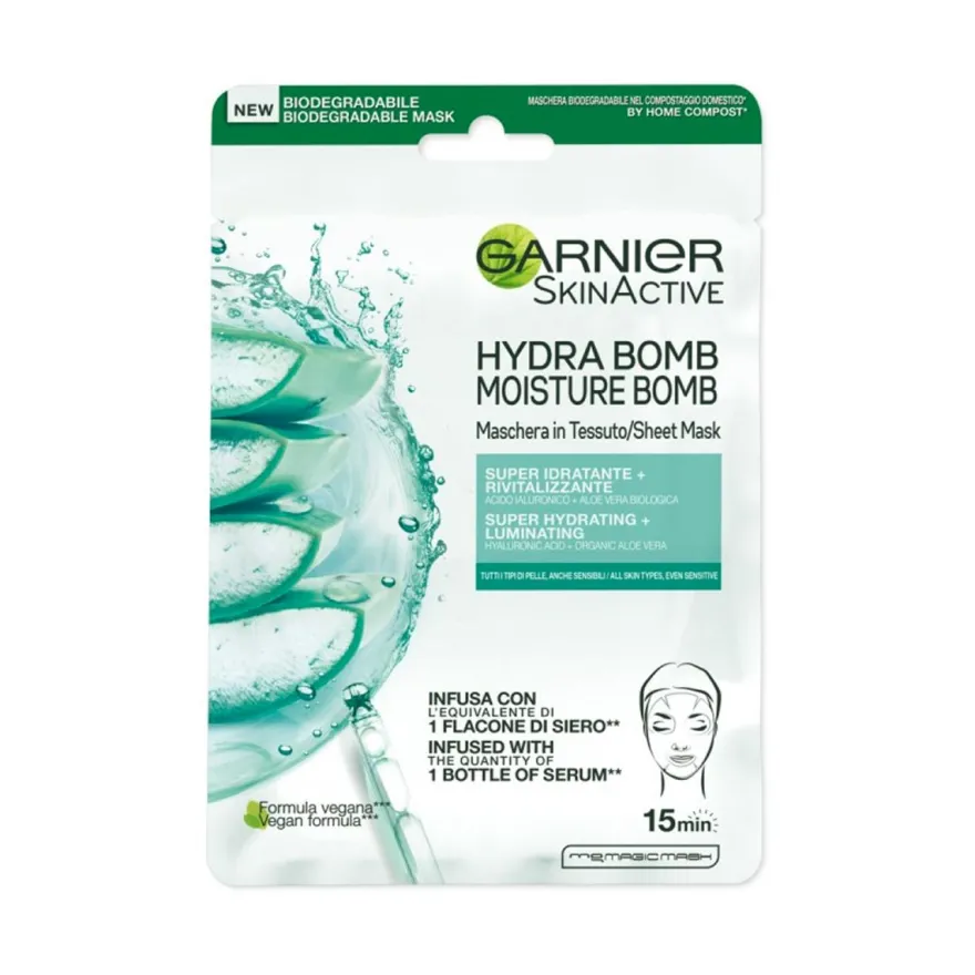 Garnier Maschera Tessuto Hydrabomb Aloe