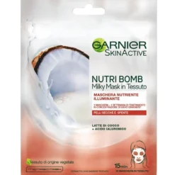 Garnier Maschera Tessuto Nutriente Illuminante Pelli Secche Spente 28g