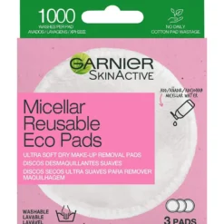 Garnier Skinactive Eco Pads Dischetti Struccanti Riutilizzabili 3 Pezzi