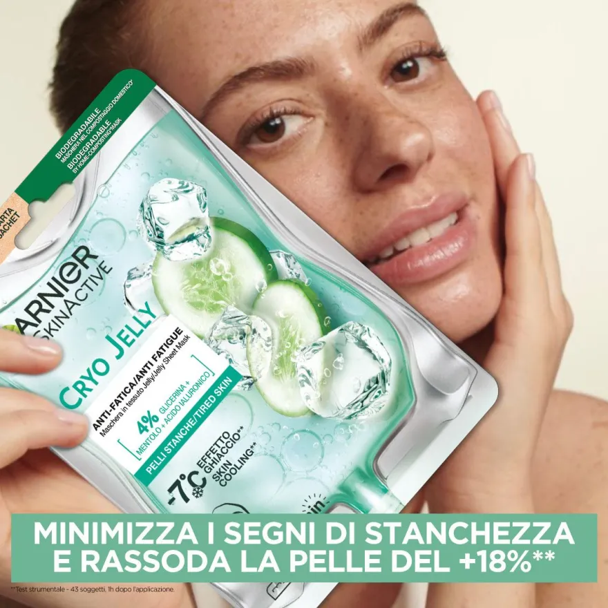 Garnier Skinactive Hyaluronic Cryojelly Maschera In Tessuto Anti-fatica 1 Pezzo