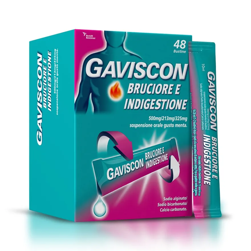 Gaviscon Bruciore E Indigestione 48 Bustine