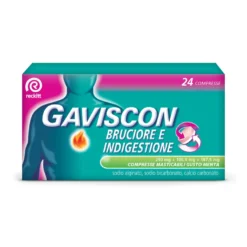 Gaviscon Bruciore Indigestione Gusto Menta 24 Compresse