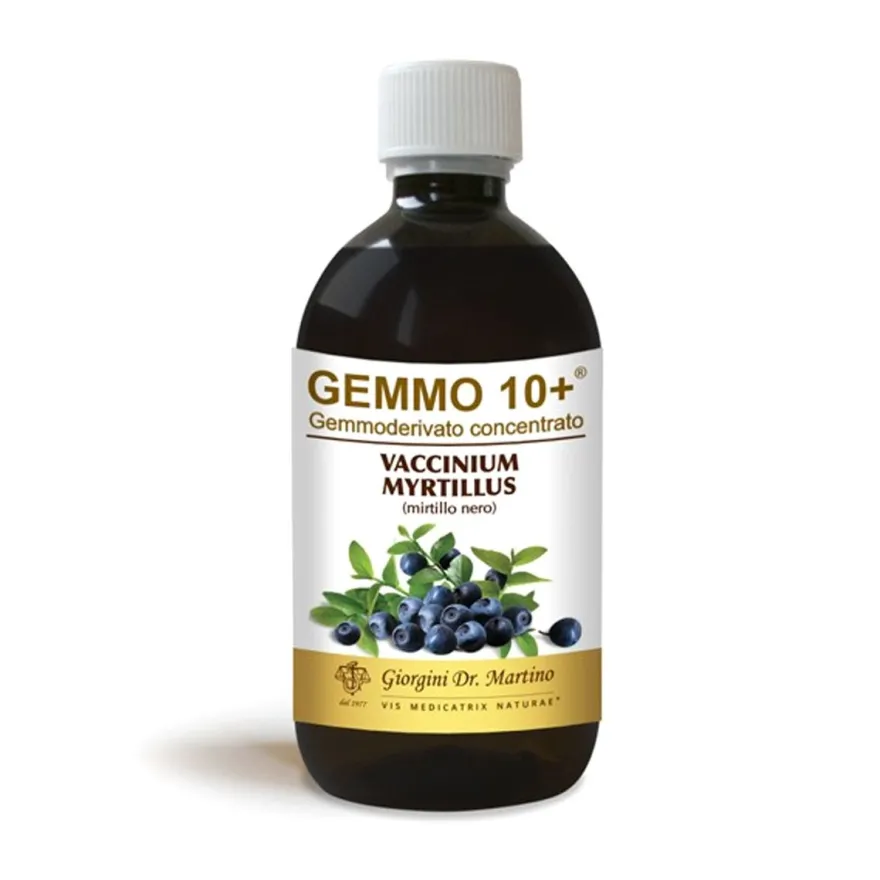 Gemmo 10+ Mirtillo Nero Liquido Analcolico Integratore Gambe Pesanti 100ml