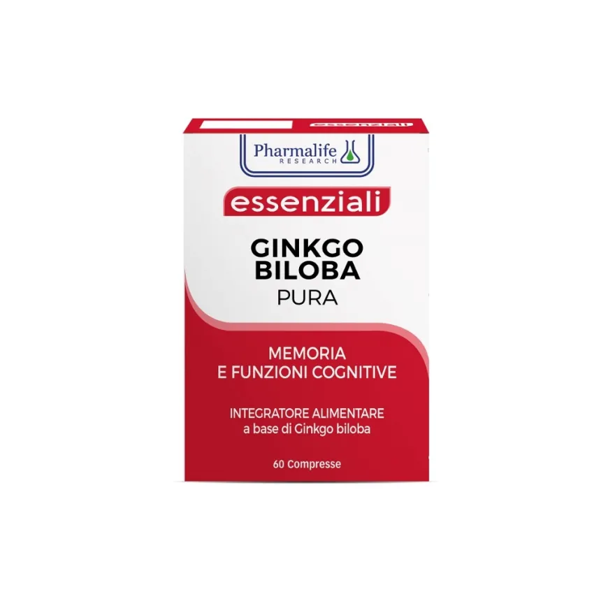 Ginkgo Biloba Pura Integratore Memoria E Funzioni Cognitive 60 Compresse
