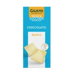 Giusto Cioccolato Bianco Senza Zuccheri Aggiunti 85g