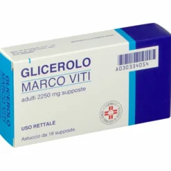 Glicerolo Marco Viti 2250mg Trattamento Stitichezza Adulti 18 Supposte