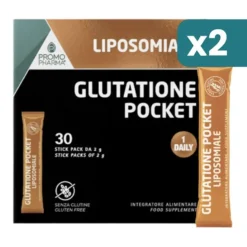 Glutatione Liposomiale Pocket Integratore Depurativo 2 confezioni da 30 Stick