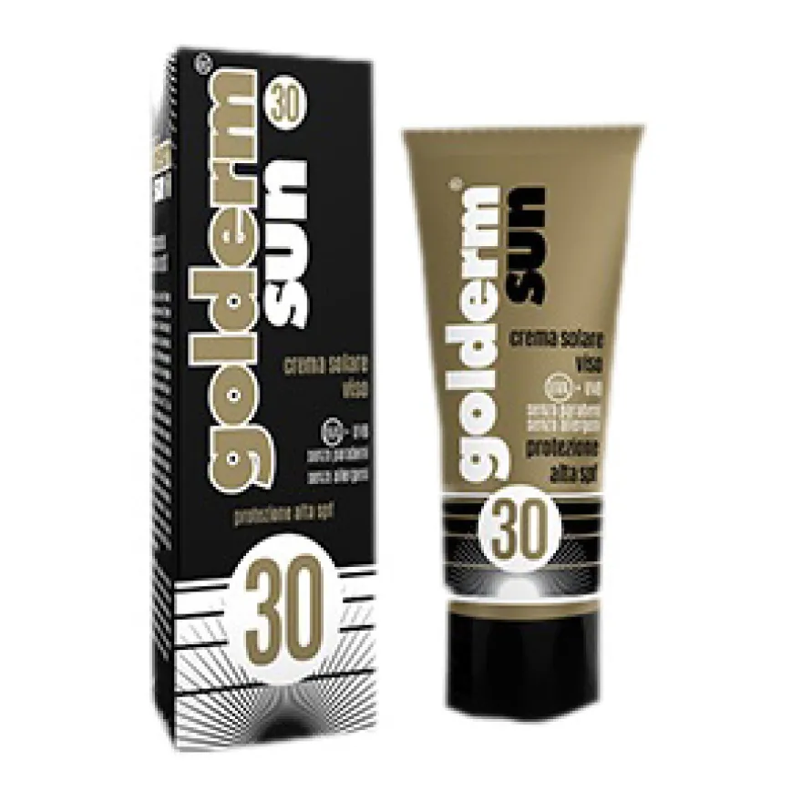 Golderm Sun Crema Viso Protezione Alta Anti-aging 50ml