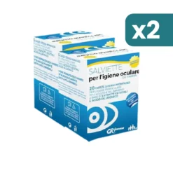 Gr Farma Salviette Igiene Oculare 2 confezioni da 20 Garze Sterili Monouso