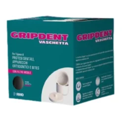 Gripdent Vaschetta Porta Protesi Dentali Accessorio Utile 1 Pezzo