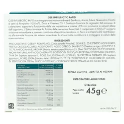 Gse Influbiotic Rapid Integratore Vie Respiratorie 10 Bustine