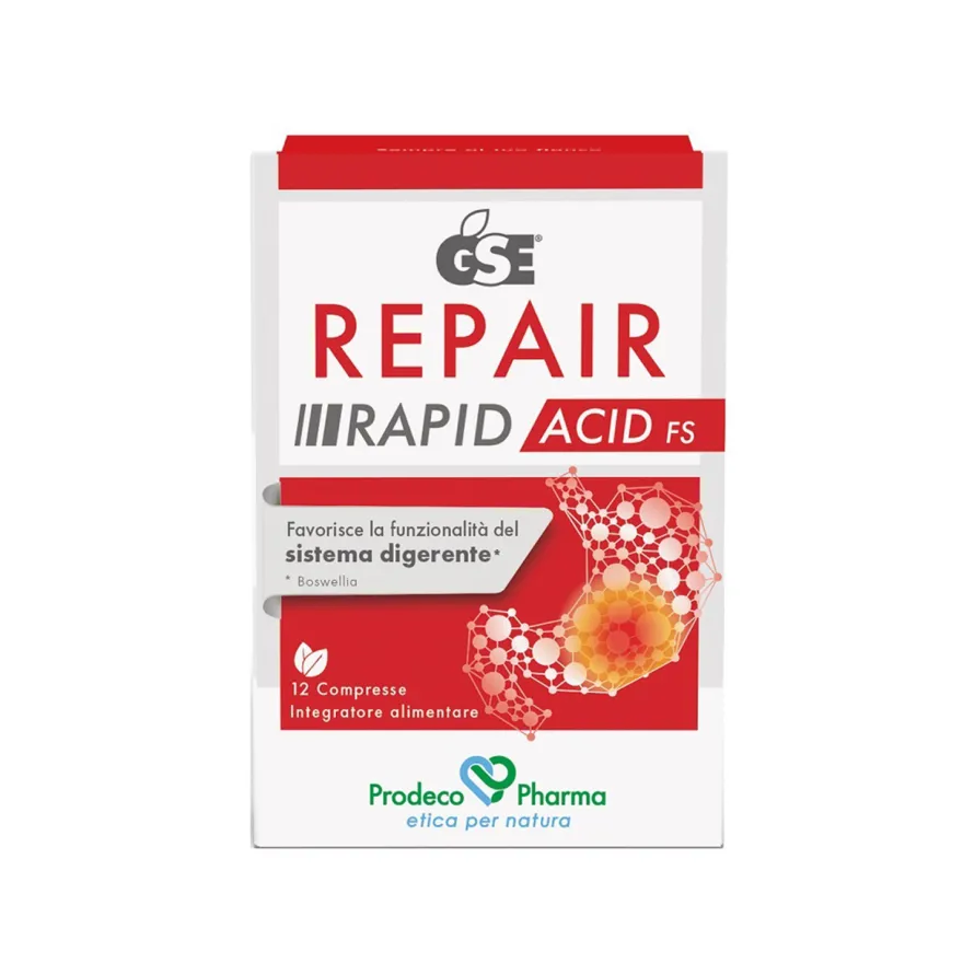 Gse Repair Rapid Acid Fs Integratore Sistema Digerente 12 Compresse