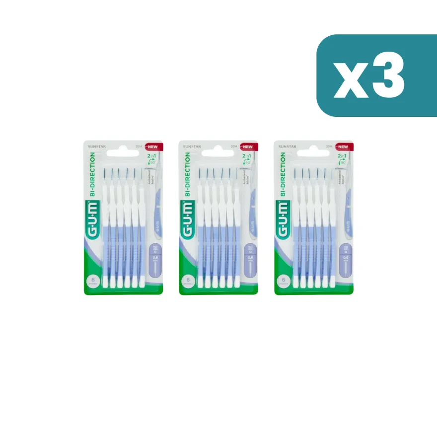 Gum Bi-direction Iso 0 Scovolino 0,6mm 3 Pezzi