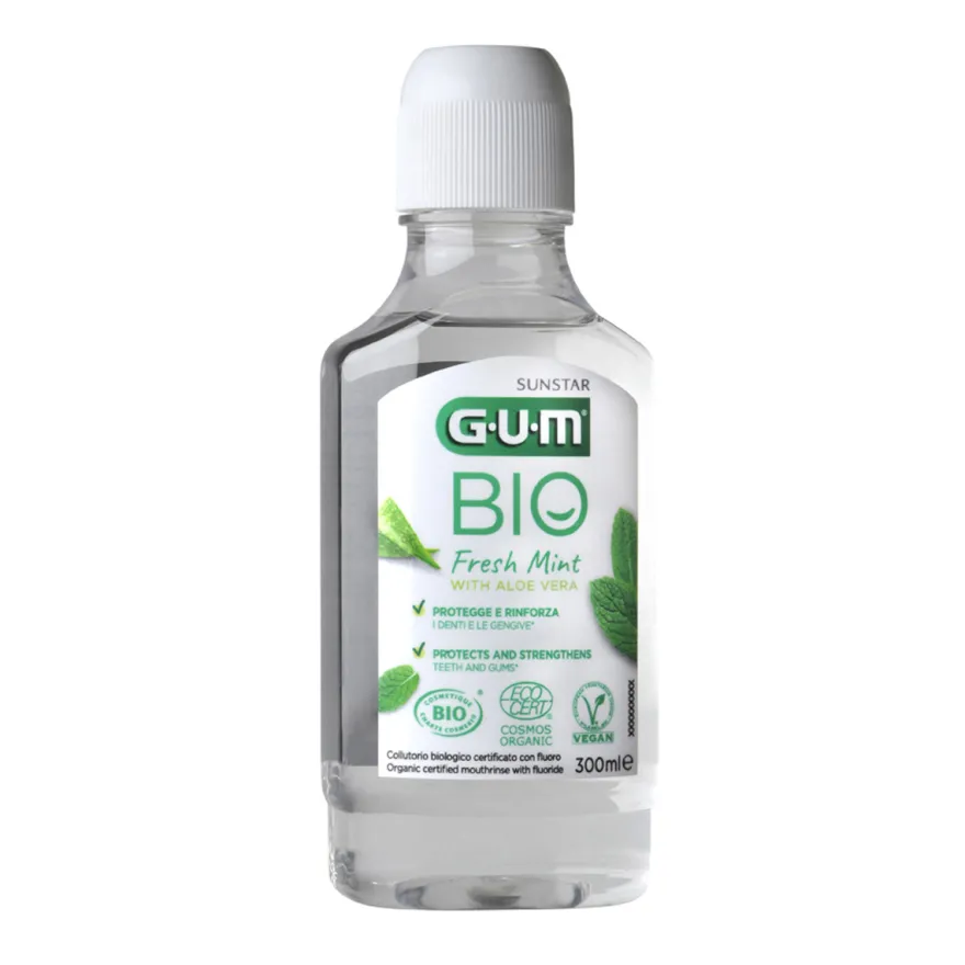 Gum Bio Collutorio Con Aloe Gusto Menta Fresca 300ml