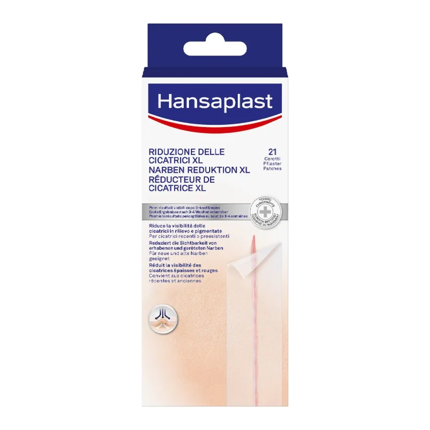 Hansaplast Cerotti Riduzione Delle Cicatrici Xl 21 Pezzi Da 3 X 14,6cm