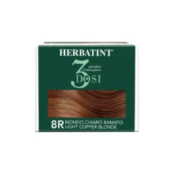 Herbatint Gel Colorante Permanente 3dosi 8r Biondo Chiaro Ramato Tinta Permanente Capelli Senza Ammonia 300ml