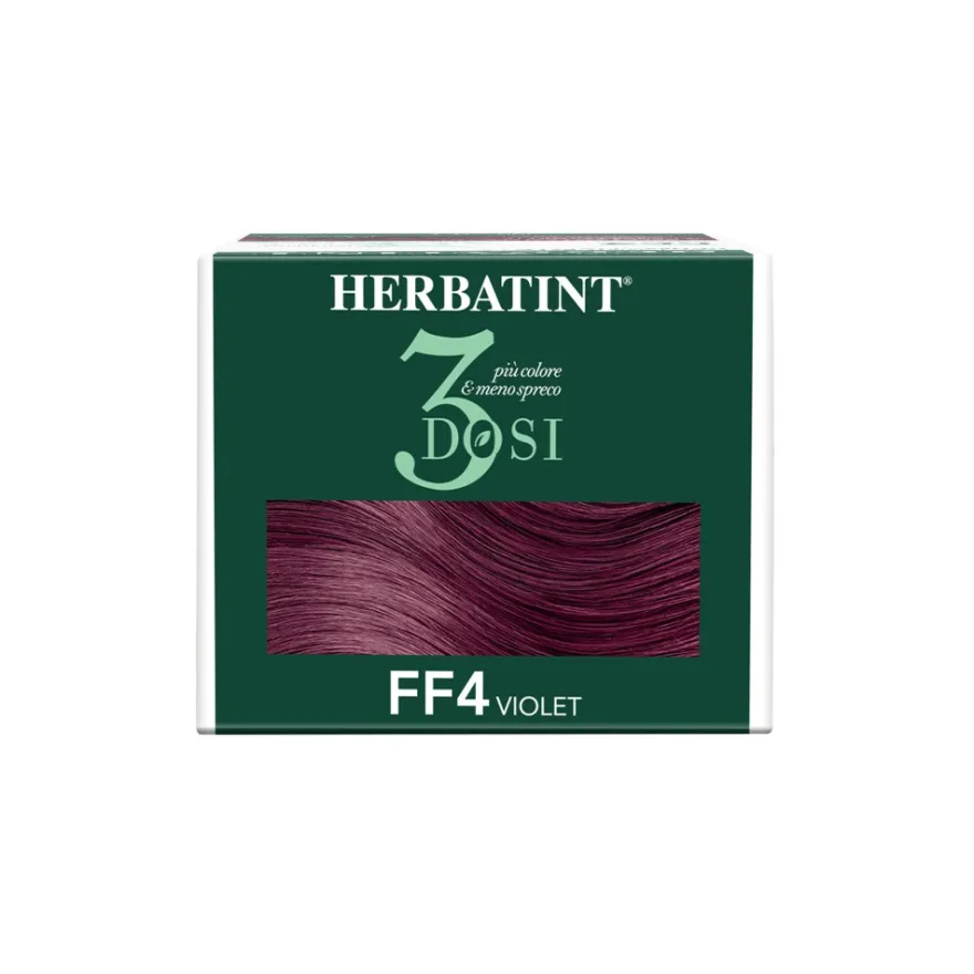 Herbatint Gel Colorante Permanente 3dosi Ff4 Violet Colorazione Permanente Per Capelli Senza Ammoniaca 300ml